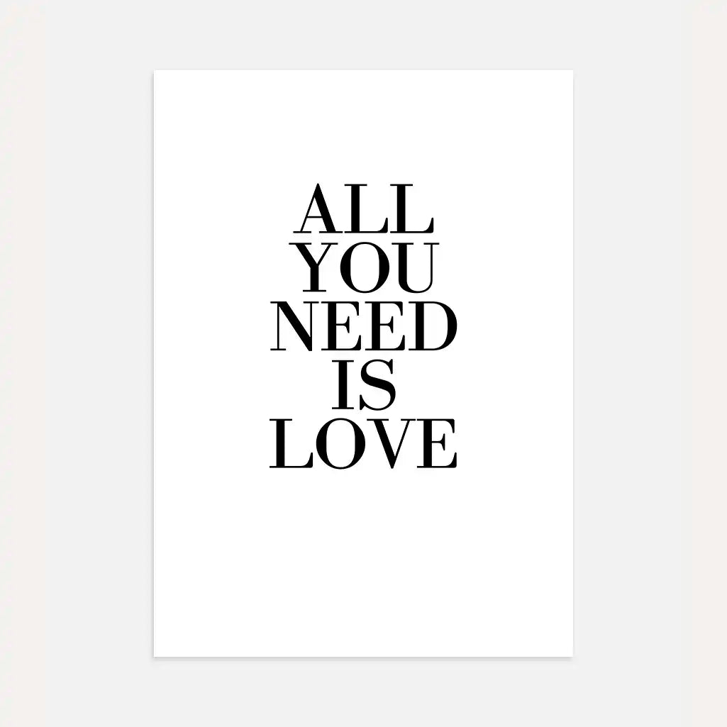 All You Need Is Love Poster
