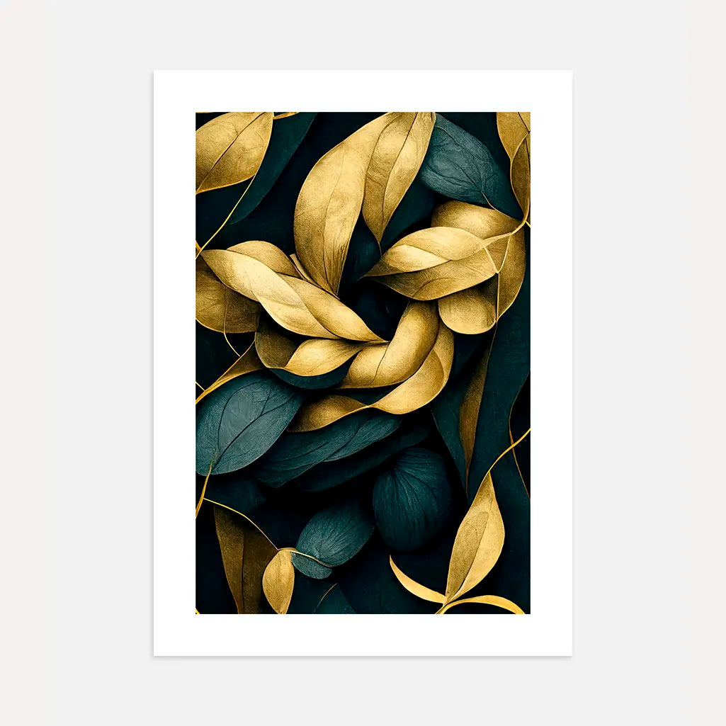 Golden Wreath Poster