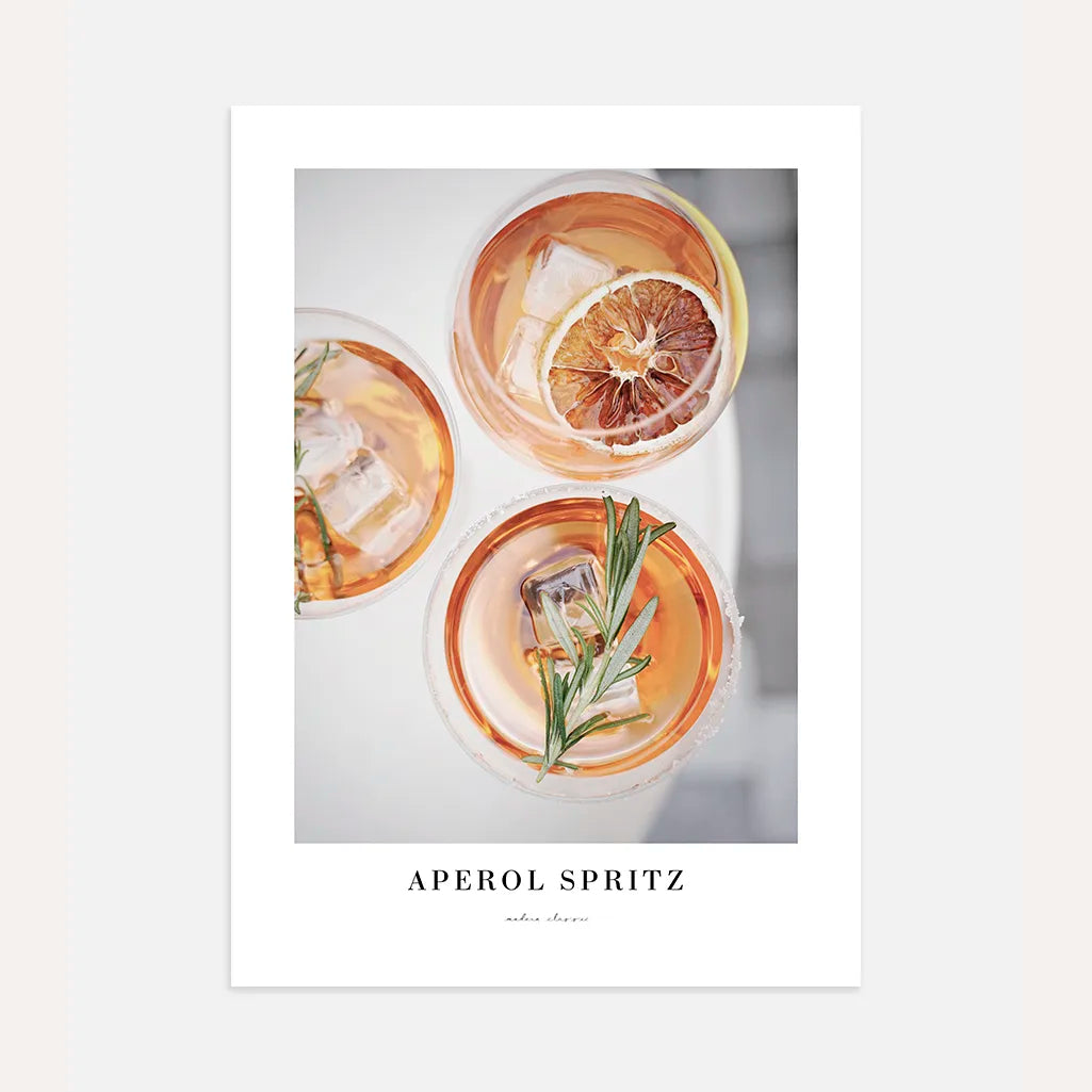 Aperol Spritz Rosemary Poster