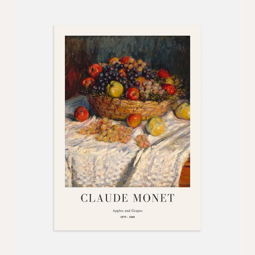 Claude Monet Apples and Grapes Poster