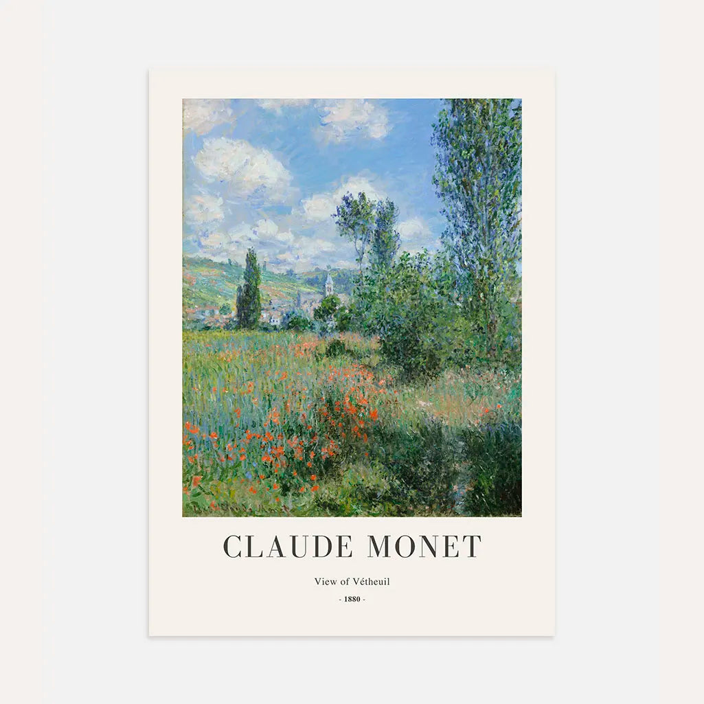 Claude Monet View of Vétheuil Poster