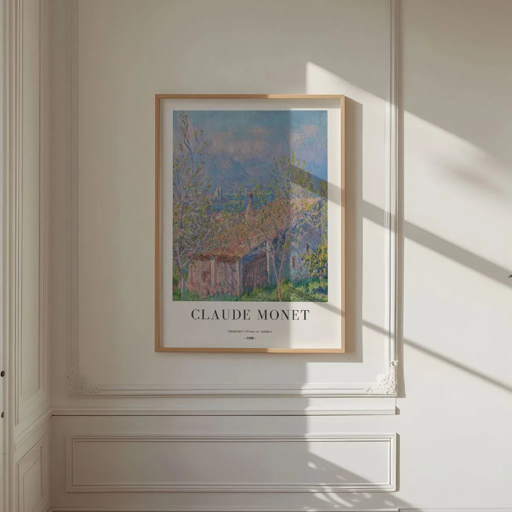 Claude Monet Gardener’s House at Antibes Poster