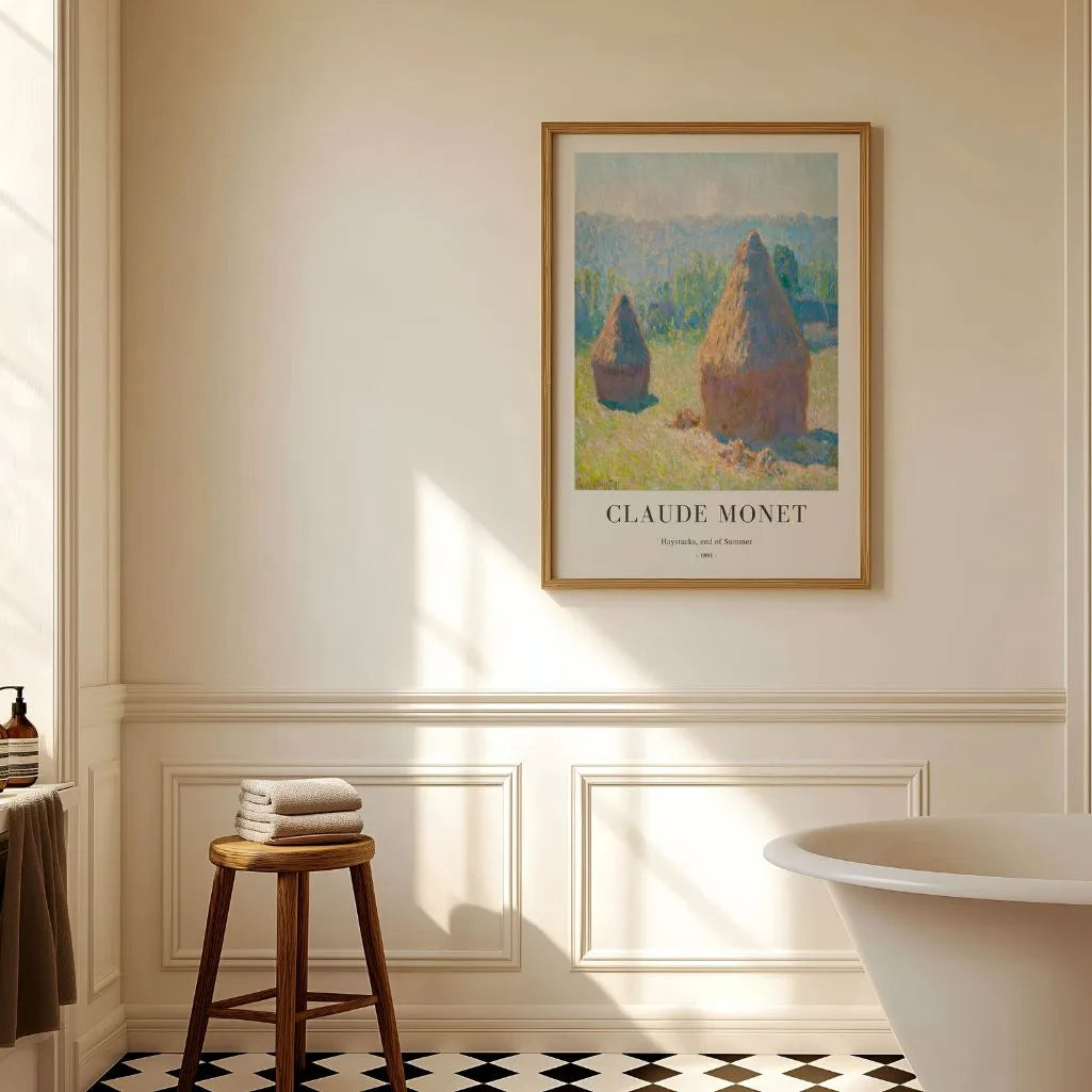 Claude Monet Haystacks End of Summer Poster