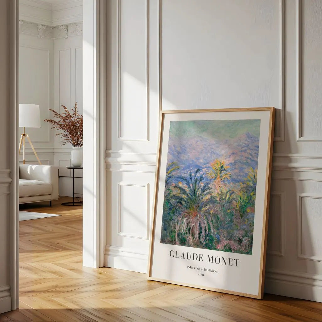 Claude Monet Bordighera Palm Trees Poster
