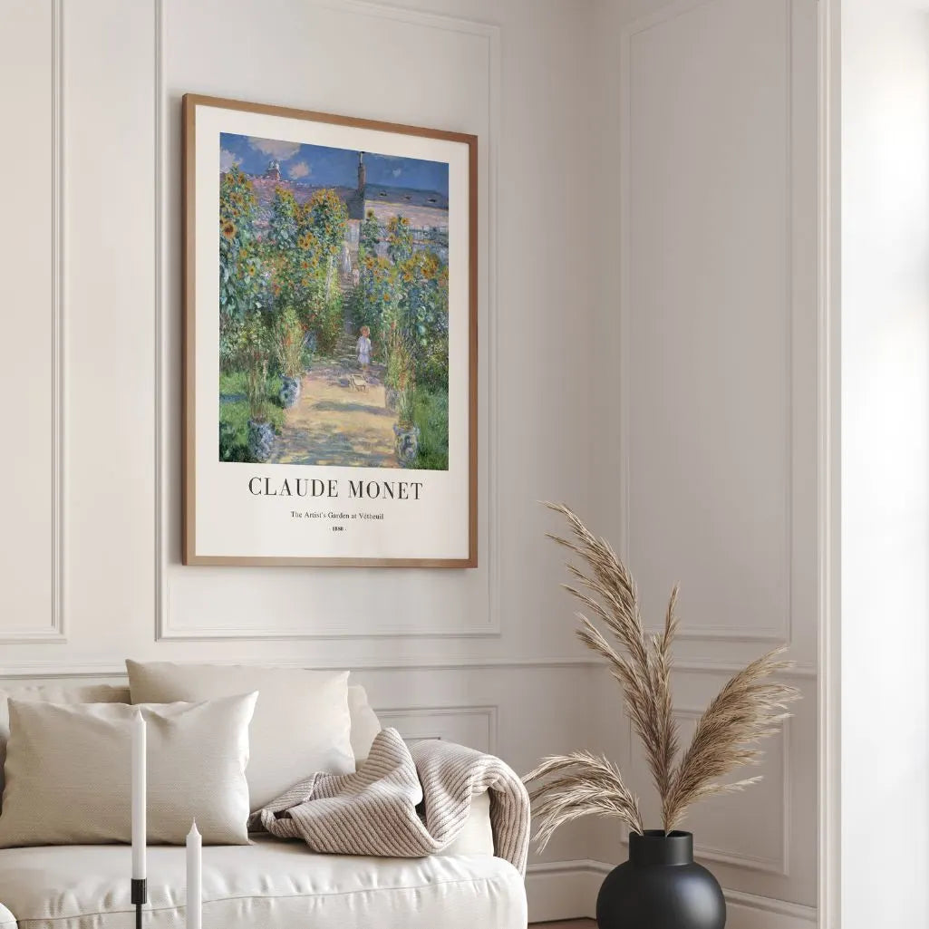Claude Monet Artist’s Garden at Vétheuil Poster