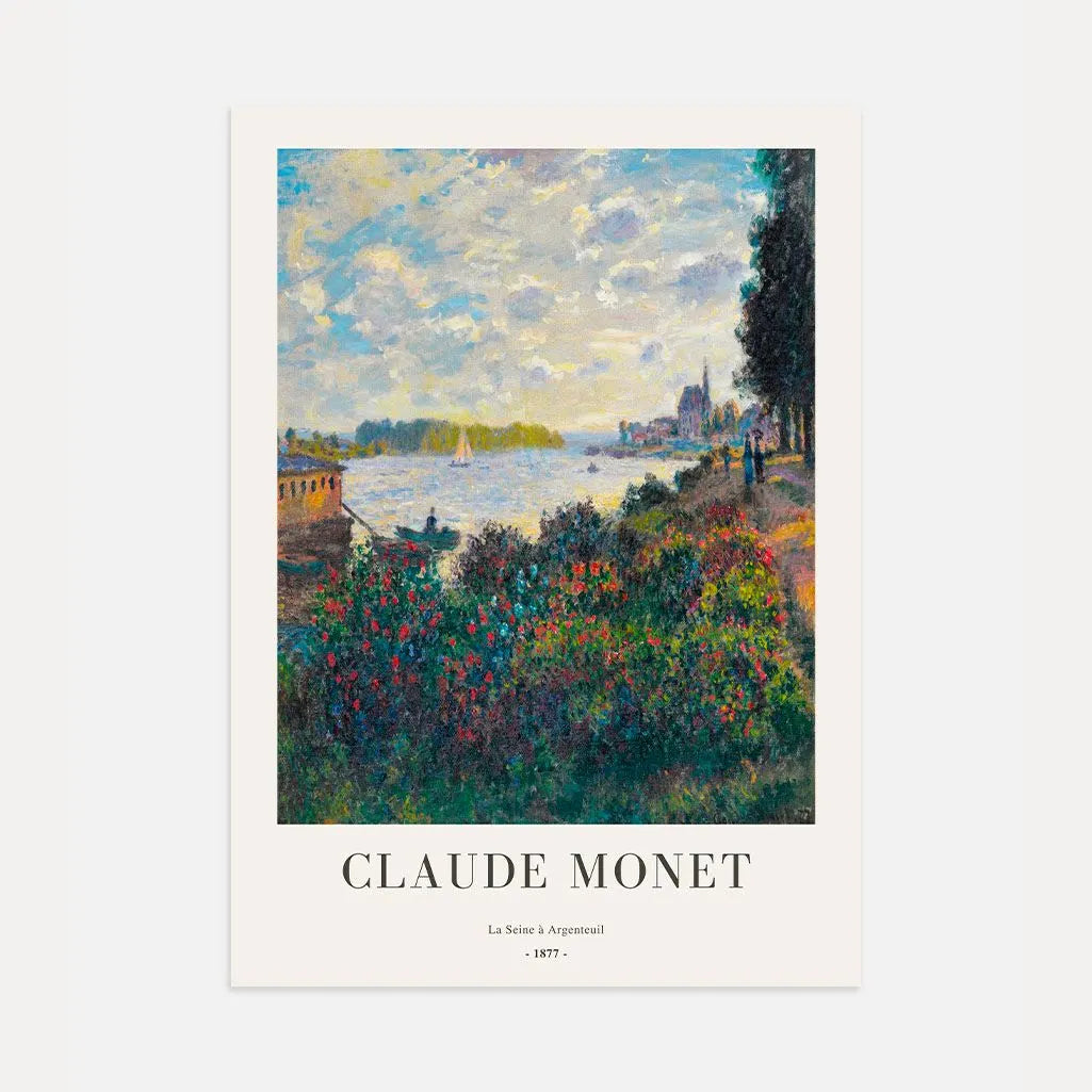 Claude Monet La Seine à Argenteuil 1877 Poster