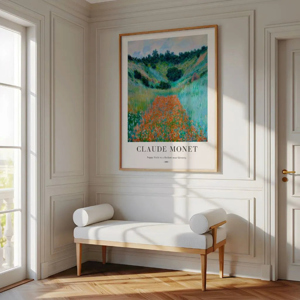 Monet Poppy Field near Giverny Poster