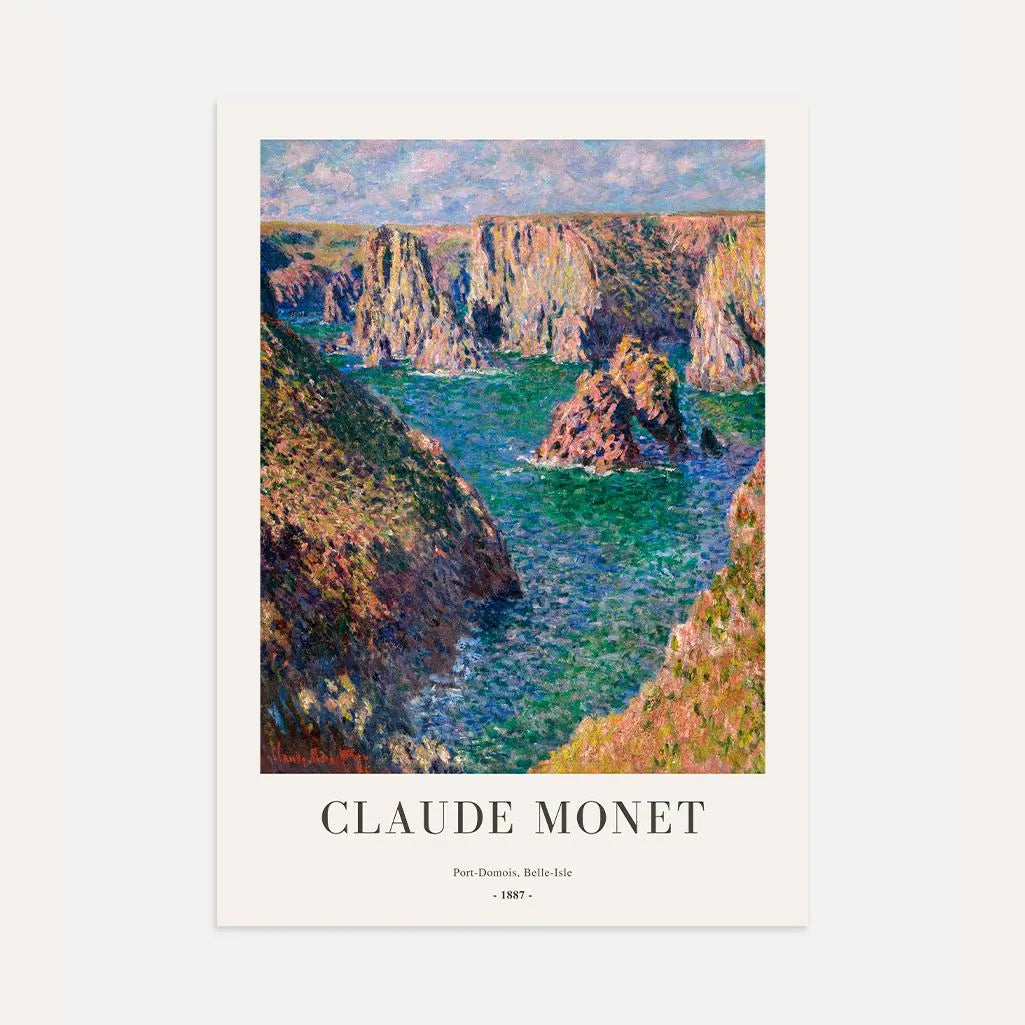Claude Monet Port-Domois Belle-Île Poster