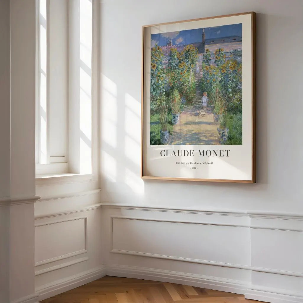 Claude Monet Artist’s Garden at Vétheuil Poster