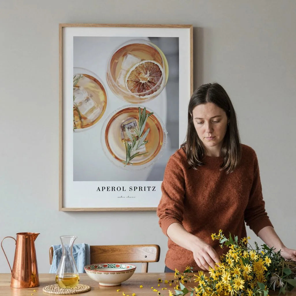 Aperol Spritz Rosemary Poster